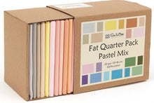 Load image into Gallery viewer, 20 Fat Quarter Bundle in Pastel Mix, 100% Cotton, Quilting Fabric Gift Set with 20 Colors, Soft and Washable, Eco-friendly Packaging