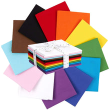 Load image into Gallery viewer, Fat Quarter Bundle - 100% Cotton in 12 New Pride Flag Colors for Quilting & Crafting