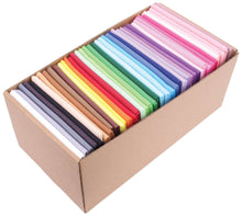 Load image into Gallery viewer, 40 colorful fat quarters bundle in a cardboard box, 100% cotton for quilting and crafting, rainbow mix, 20.8x18.1 inches each
