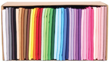 Load image into Gallery viewer, 40 Fat Quarter Bundle in rainbow colors, 100% cotton, perfect for quilting and crafting. Includes 40 vibrant, washable pieces.