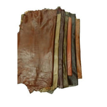 Load image into Gallery viewer, REED leather hides in various colors, whole skin, 7 to 10 SF, soft and durable sheepskin leather for crafting and art projects.