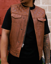 Load image into Gallery viewer, Club Style Motorcycle Leather Vest (limited edition)
