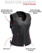 Load image into Gallery viewer, Bandida Women's Motorcycle Leather Vest

