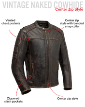 Cargar imagen en el visor de la galería, Rider Club - Men's Leather Motorcycle Jacket
