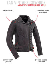 Charger l'image dans la galerie, Wildside - Women's Motorcycle Leather Jacket
