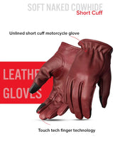 Load image into Gallery viewer, Roper Men's Motorcycle Leather Gloves
