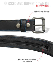 Charger l'image dans la galerie, Money Belt - Cow Leather
