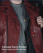Load image into Gallery viewer, Night Rider Men's Motorcycle Leather Jacket
