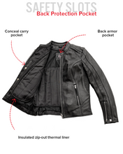 Charger l'image dans la galerie, Naked cowhide Women's Motorcycle Leather Jacket

