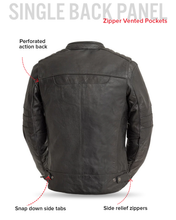 Cargar imagen en el visor de la galería, BiTurbo - Men's Leather Motorcycle Jacket
