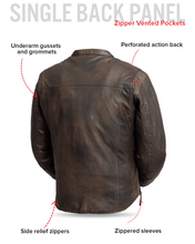 Cargar imagen en el visor de la galería, Rocky Men's Motorcycle Leather Jacket
