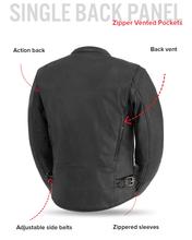 Cargar imagen en el visor de la galería, Indy Men's Motorcycle Leather Jacket
