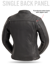 Charger l'image dans la galerie, Naked cowhide Women's Motorcycle Leather Jacket
