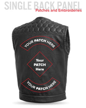 Cargar imagen en el visor de la galería, Hornet Perforated Men's Club Style Leather Vest

