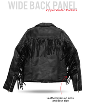 Cargar imagen en el visor de la galería, Lesley - Women's Motorcycle Leather Jacket - BHBR

