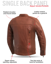 Load image into Gallery viewer, Waxed Motorcycle Leather Jacket
