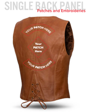 Cargar imagen en el visor de la galería, Western Style Motorcycle Leather Vest
