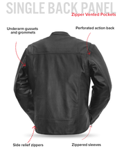 Cargar imagen en el visor de la galería, Rocky Men's Motorcycle Leather Jacket
