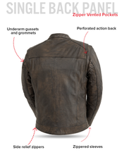Load image into Gallery viewer, Hipster Men's Motorcycle Leather Jacket
