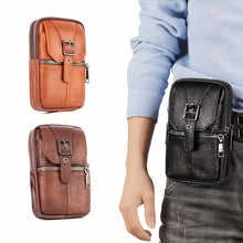 Charger l'image dans la galerie, Men’s Genuine Leather Waist Bag Wallet
