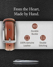 Charger l'image dans la galerie, Genuine Leather Belt for Men – Zinc Alloy Buckle, 1.25" Strap
