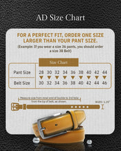 Charger l'image dans la galerie, Genuine Leather Belt for Men – Zinc Alloy Buckle, 1.25" Strap
