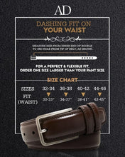 Charger l'image dans la galerie, Genuine Leather Belt for Men – Zinc Alloy Buckle, 1.25" Strap
