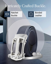 Charger l'image dans la galerie, Leather Ratchet Belt – No Holes, Custom Fit
