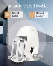 Charger l'image dans la galerie, Leather Ratchet Belt – No Holes, Custom Fit
