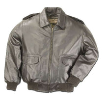 Load image into Gallery viewer, REED Men&#39;s Bomber Leather Jacket, Union Made in USA, classic design, genuine durable cow leather, warm and stylish outerwear.
