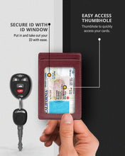 Charger l'image dans la galerie, Genuine Leather Slim Card Holder – RFID Blocking, Minimalist
