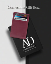 Charger l'image dans la galerie, Genuine Leather Slim Card Holder – RFID Blocking, Minimalist
