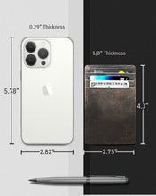 Charger l'image dans la galerie, Genuine Leather Slim Card Holder – RFID Blocking, Minimalist
