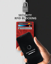 Charger l'image dans la galerie, Genuine Leather Slim Card Holder – RFID Blocking, Minimalist
