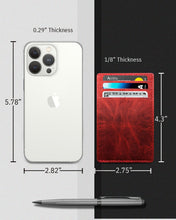 Charger l'image dans la galerie, Genuine Leather Slim Card Holder – RFID Blocking, Minimalist

