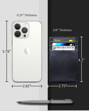Charger l'image dans la galerie, Genuine Leather Slim Card Holder – RFID Blocking, Minimalist
