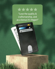 Charger l'image dans la galerie, Vegan Leather Slim Card Holder – RFID Blocking, Thumb-Hole Access
