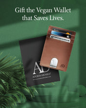 Charger l'image dans la galerie, Vegan Leather Slim Card Holder – RFID Blocking, Thumb-Hole Access
