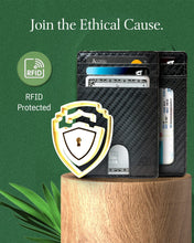 Charger l'image dans la galerie, Vegan Leather Slim Card Holder – RFID Blocking, Thumb-Hole Access
