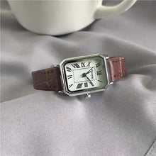 Load image into Gallery viewer, Retro Women&#39;s Vegan Leather Quartz Watch with Roman Numerals on Soft Fabric, Timeless Classic Design
