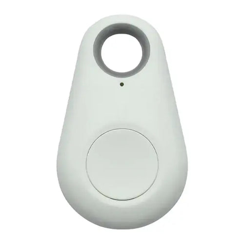 White eThings Pet Smart GPS Tracker, compact Bluetooth device for tracking pets and locating items with smartphone app.