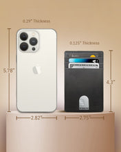 Charger l'image dans la galerie, Genuine Leather Slim Card Holder – RFID Blocking, Thumb-Hole Access
