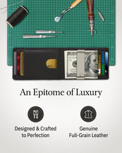 Charger l'image dans la galerie, Genuine Leather Slim Money Clip Wallet – 7 Card Slots, RFID Blocking

