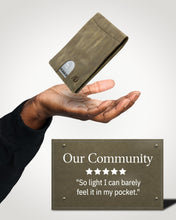 Charger l'image dans la galerie, Genuine Leather Slim Money Clip Wallet – 7 Card Slots, RFID Blocking

