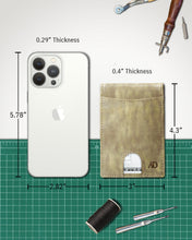 Charger l'image dans la galerie, Genuine Leather Slim Money Clip Wallet – 7 Card Slots, RFID Blocking
