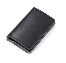 Load image into Gallery viewer, Hold anti-theft leather wallet with RFID NFC protection vegan leather
