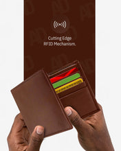 Charger l'image dans la galerie, Genuine Leather Slim Bifold Wallet – ID Window, RFID Blocking
