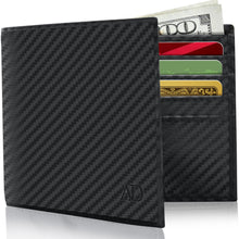 Charger l'image dans la galerie, Genuine Leather Slim Bifold Wallet – ID Window, RFID Blocking
