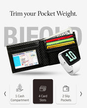 Charger l'image dans la galerie, Genuine Leather Slim Bifold Wallet – ID Window, RFID Blocking
