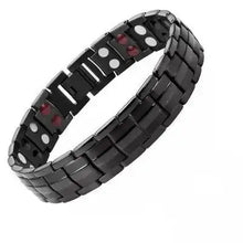 Load image into Gallery viewer, Sleek magnetic therapy bracelet for well-being and energy boost
